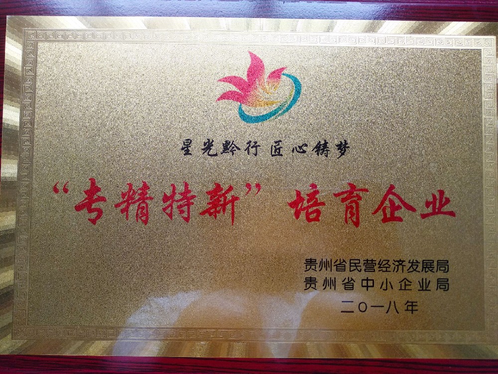 貴州省專(zhuān)精特新培育企業(yè)